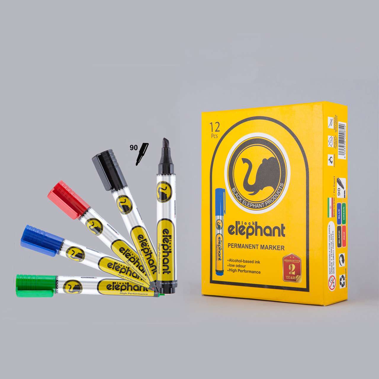 3-5-h_mei55jp5 ماژیک پرمننت نوک تخت الفانت